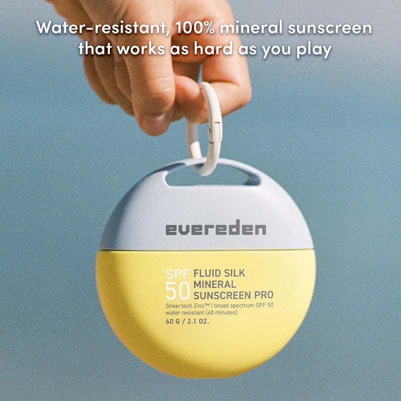 Evereden SPF50 Fluid Silk Mineral Kids Sunscreen: Clean Cooling Non-Nano UVA, UVB, & IR Protection for Sensitive Skin - Sheer, Lightweight, & Waterproof for Up to 40 Mins - Beach Day Toddler Sunscreen - Image 4